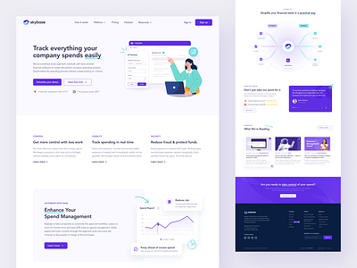 Skybase - Spend Management Landing Page