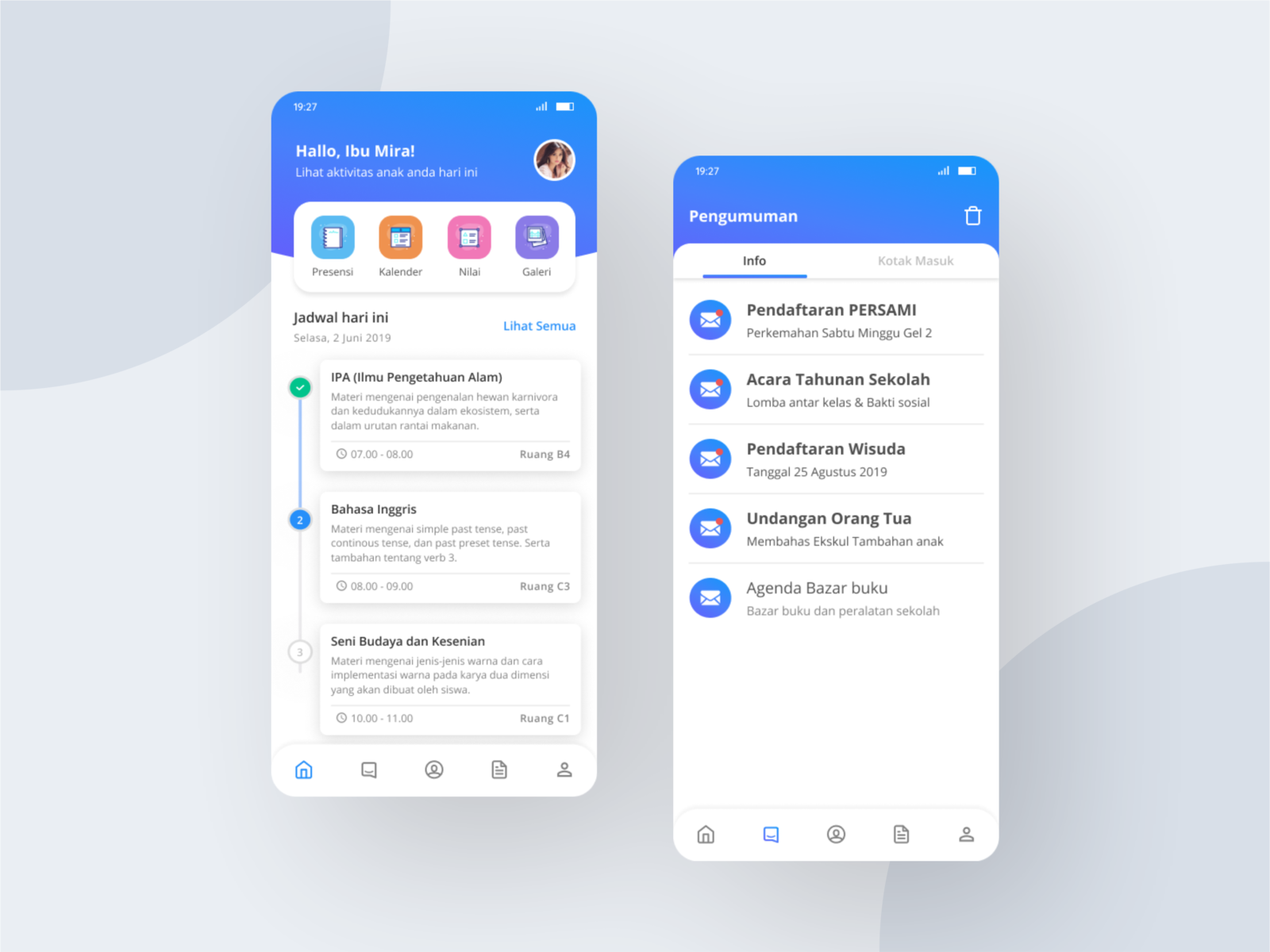 School App by Sasongko Budhi R on Dribbble