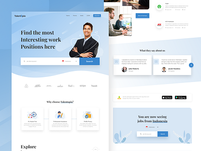 Job Portal Website by Oko Slam on Dribbble