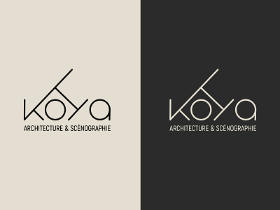 Koya branding conception design logo minimal vector