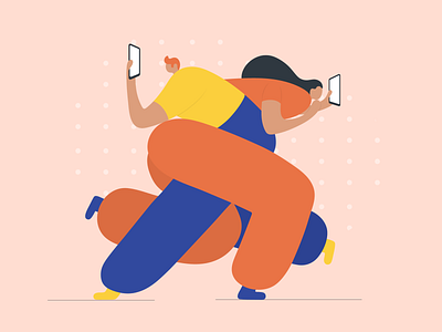 Internet Addiction Illustration