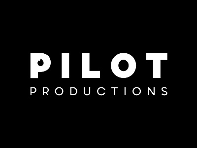 Bold Black & White Flame Logo Design For Pilot Productions