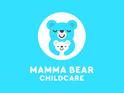 Cute Teddy Bear Logo Design For NZ Daycare Company