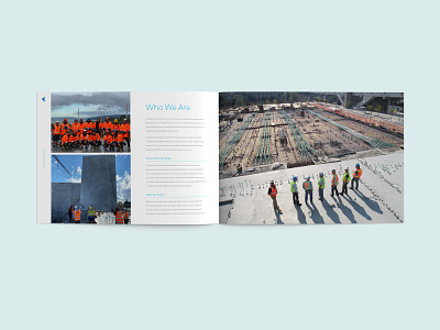 Company Profile Brochure Design for a Construction Business