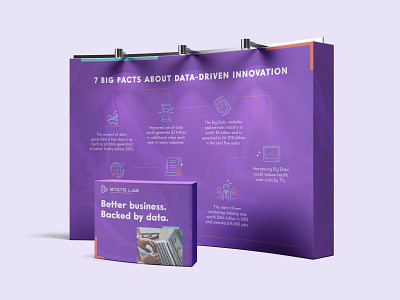 Tradeshow Booth and Flyer Design for Tech Company a4 flyer booth booth design brochure colourful expo flyer design purple purple booth technology tradeshow