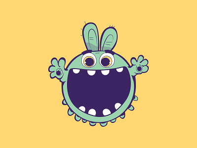 Cute Monster Illustrations for a Cookie and Candy Company