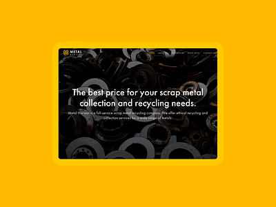 Website Design For A Metal Recycling Company ui ux design