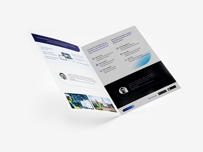 Modern Bifold Brochure Design For An Engineering Tech Company modern