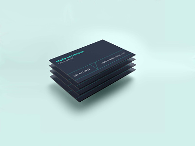 Professional Navy Business Cards For A Health And Safety Company
