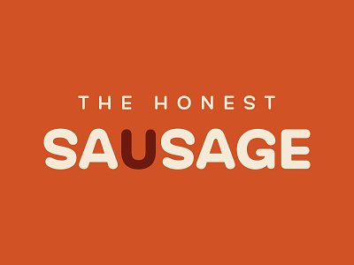 Round Typeface Logo Design For A Sausage Company