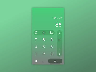 Daily UI #004 app calculator dailyui ui