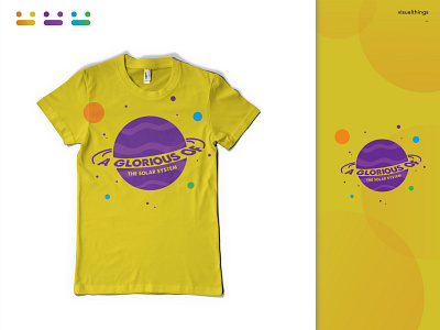 mockup tees a glorious adobe illustrator design fresh colors galaxy gradient illustration indonesian designer simple design simple logo solar system tees