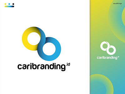 logo caribranding.id adobe illustrator branding design fresh colors gradient indonesia indonesian designer logo simple design simple logo startup logo