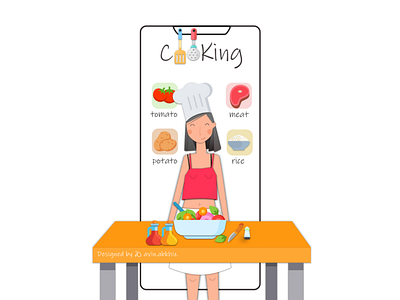 cooking illustration design digitalart illustration vector