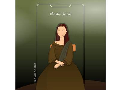 Mona Lisa illustration design digitalart illustration vector