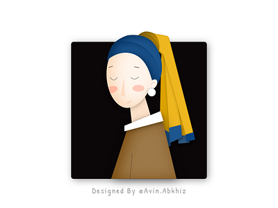Illustration: Girl with a Pearl Earring digitalillustration illu illustration