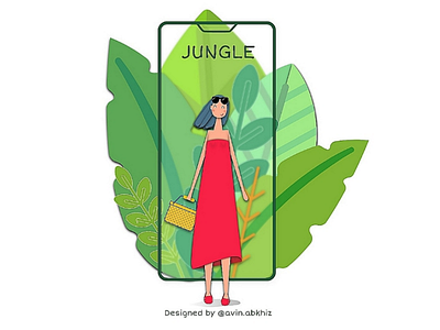 "Digital Jungle" by Avin.Abkhiz digital illustration ui design