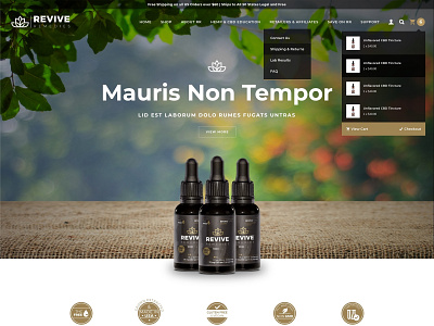 REVIVE Cosmetics bussines cosmetics design retail seo webdevelopment wordpress wordpress development