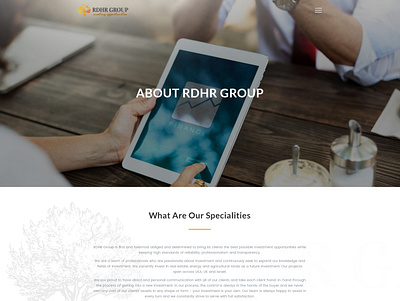 RDHR Group - About Us Page agency business seo services webdevelopment wordpress wordpress development