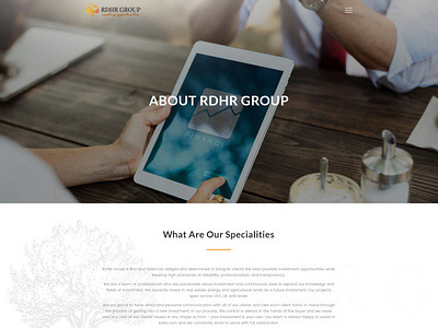 RDHR Group - About Us Page