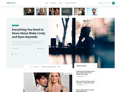 LifesRichest - Blog List blog list business magazine webdevelopment wordpress wordpress design wordpress development