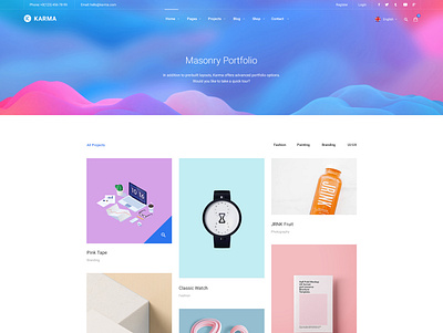 KARMA - Portfolio business design gallery portfolio seo webdevelopment wordpress wordpress design wordpress development wordpress theme