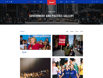 KARMA - Politics agency political campaign portfolio seo services webdevelopment wordpress wordpress development