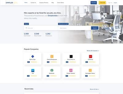 SimplerJobs - Home Page agency business creative design job job listing services webdevelopment wordpress wordpress design wordpress development