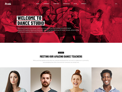 Dance Studio business creative dance design gallery music portfolio webdevelopment wordpress wordpress design wordpress development wordpress theme