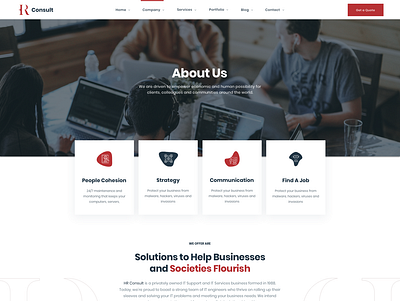 HR Consult business creative design services webdevelopment wordpress wordpress design wordpress development wordpress theme