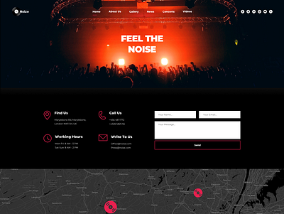 Noize - Musician WP Theme business creative design gallery services webdevelopment wordpress wordpress design wordpress development wordpress theme