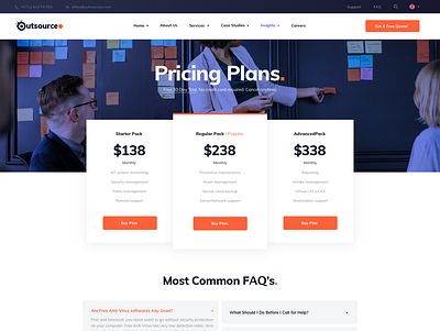 Outsourceo - Pricing Plans agency creative portfolio pricing plans seo services webdesign webdevelopment wordpress wordpress design wordpress development wordpress theme