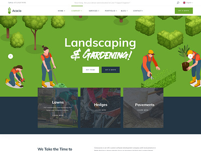 Acacia - Landscaping WordPress Theme