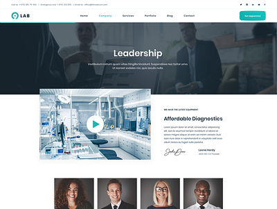 Ninedok - Leadership business clinic design laboratory medecine portfolio services webdevelopment wordpress wordpress design wordpress development wordpress theme