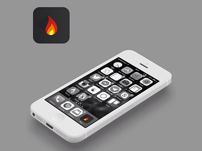 Fire Icon fire flame flat icon ios