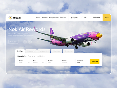 Nok Air clean UI concept