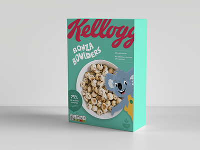 Bonza Boulders branding cereal design fake illustration kelloggs misinformation scam typography