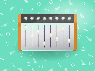 Mixing Board illustration mixing board music vector