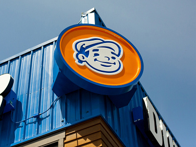 Dunn Lumber Mascot Sign backlit building exterior design logo mascot mascot design mascot logo sign signage