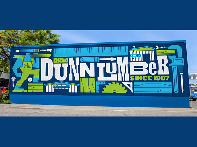 Dunn Lumber Mural