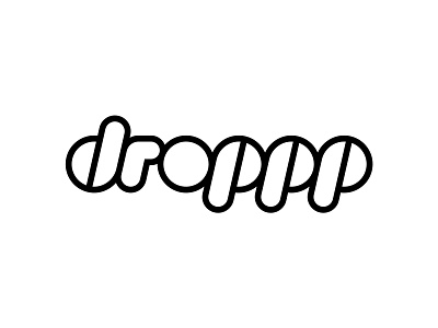 Droppp wordmark logo branding crypto custom letters custom logotype custom wordmark logo logotype nft wordmark