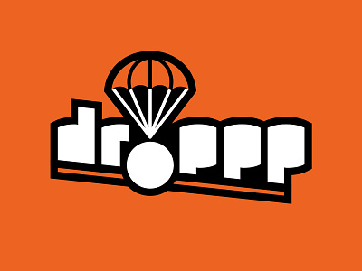 Droppp Logo (Unused) branding crypto custom type logo nft nfts parachute type