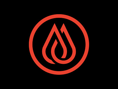 Droppp logo (unused 3) branding chain circle droplet drops link logo rain raindrop