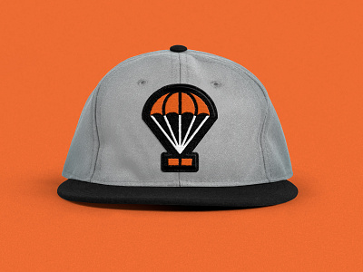 Droppp Hat Concept branding hat logo mockup parachute psd wool hat
