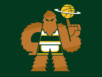 Seattle Supersonics - #maymadness Day 31 by Dean Robinson on Dribbble