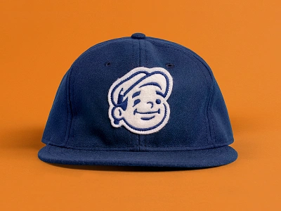 Dunn Lumber Wool Hat baseball hat cap character ebbets ebbets field flannels felt fitted cap hat hat design illustration mascot pencil wool wool hat