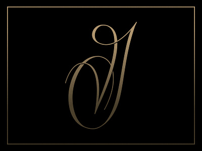 G black design gold letter lettering script type typography