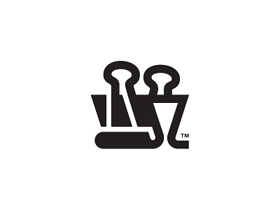 My logo gets an update binder clip brand branding design identity logo mark paper clip