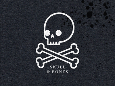 Skull bones crossbones design halloween icon illustration skull