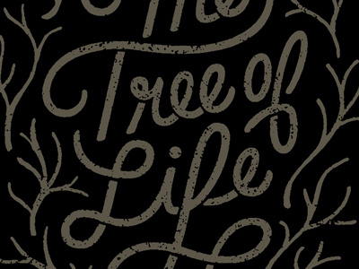 Tree of Life design illustration print screen print tree tree of life type typography